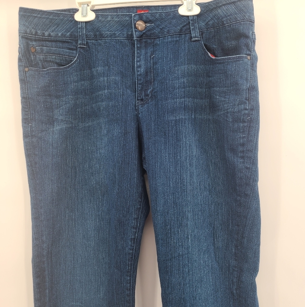 Sasson Straight Leg Hustle Size 16 Blue Jeans, OOH LA LA. - Picture 4 of 10